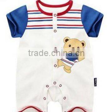 2015 Summer cotton baby boy Animal romper suit