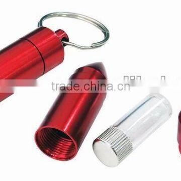 2013 Bullet Metal Pocket Pill Box with Keychain