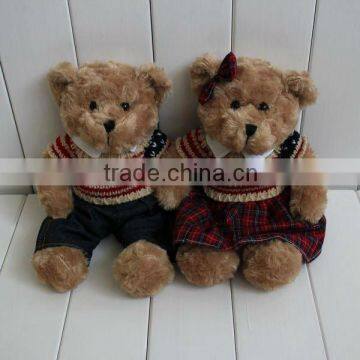 14" Sweater Valentine Beautiful Plush Teddy Bear