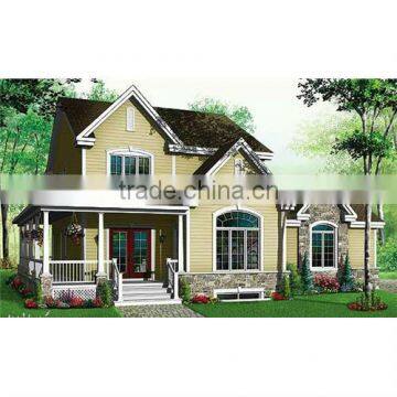 American Style Sandwich Panel Prefab Villa With ISO&B.V. Certificated