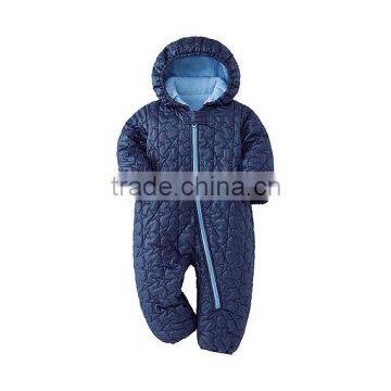 New Arrival Baby Boys Cotton Padded Romper Warm Zipper Hoodies Romper