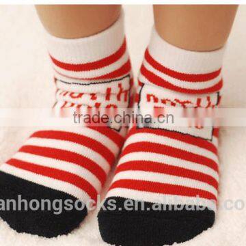 Cute Christmas Terry Cotton Socks Cashmere Socks for Kids China Sock Factory photo-2
