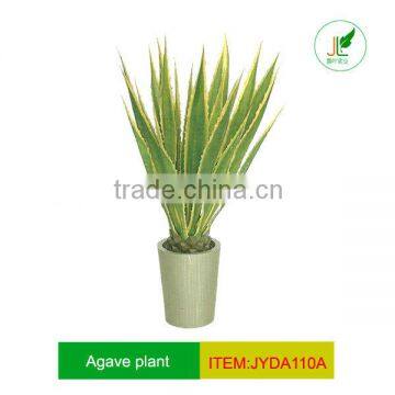 artificial sisal tree with leaf yellow edges