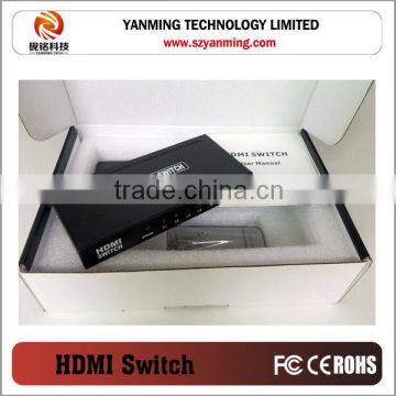 4 port HDMI switch 4x1 metal case hdmi switcher 4 input, 1 output