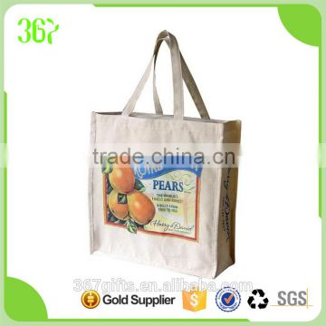 Promotional Heat Transfer Printing Durable Cotton Tote Bags/Canvas Shopping Bag