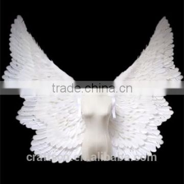 white open swing V shape costume feather angel wings