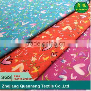 Cheap 100% polyester small flower printed fabric roll