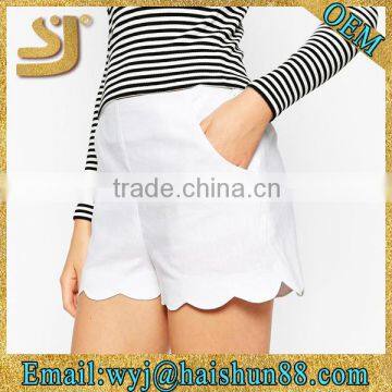 Trendy design newest shorts for sale,high quality woman's high waist ripped shorts