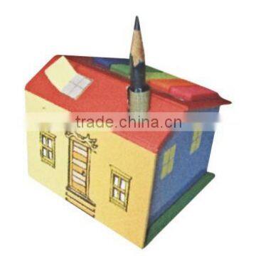 House shaped memo pad with box