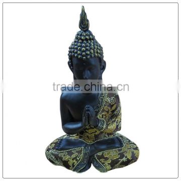 Home decoration wholesale buddha statues with fabric clothes , buddha