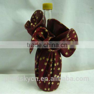 new recycled protective satin bottel wine bag for sale