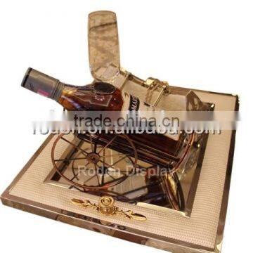 Flooring Wine Display Rack Display/metal Display Wine Bottle Shelf For Drink Or Supermarket Promotion photo-4