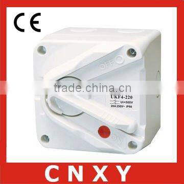 Weatherproof isolator switch
