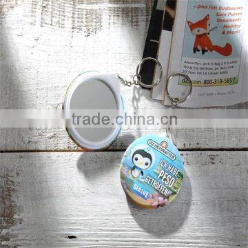 *mirror with key chain, promotion gifts for women