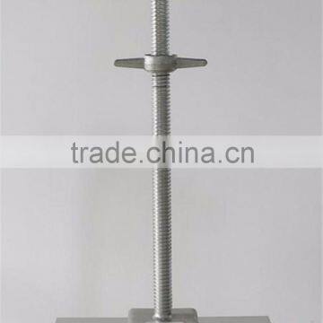 Q235 steel U head adjustable screw jack post for scaffolding system