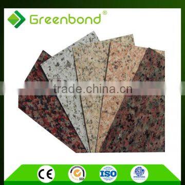 Greenbond OEM and standard size marble finished acp sheet