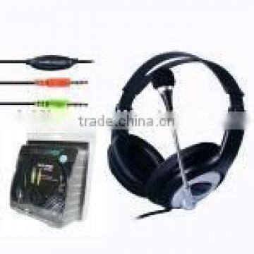 PC Headphone Earphone (GF-OV-L999MV) (stereo headphone/headphone with microphone)