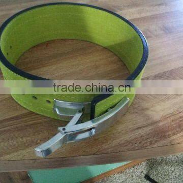 Steel buckle LEVER LEATHER WEIGHTLIFTING BELT/Pro Lever Leather Weightlifting Belt/ Men Lever Belt for Weightlifting