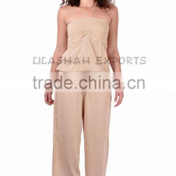 2816 RAYON CREPE MONO JUMPSUIT Vetement Smoke Dresses Hindu Ropa