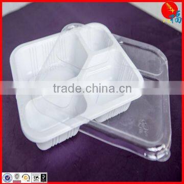 White plastic PP food container