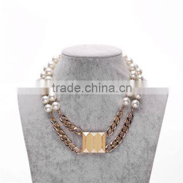 2016 Newest Fashion Alloy Gold Plating Beaded Fashion Jewelry Necklace photo-6