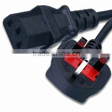 Uk moulded plug with 13A fuse lap top power cord