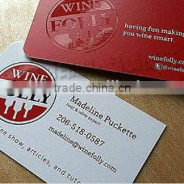 embossed 300g sqm paper business card