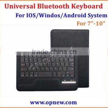 7"-10" Tablet PC Universal bluetooth keyboard Buckle leather case suit for Android Windos IOS system bluetooth 3.0