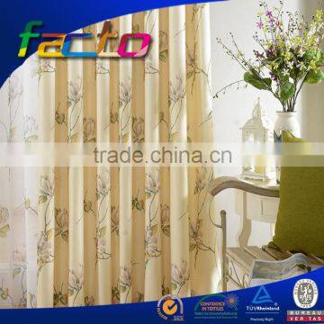 High Quality Fashion Design Poly Cotton Curtain digital print