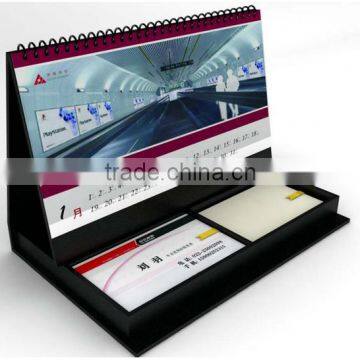 new desk calendar printing wtih small note pad