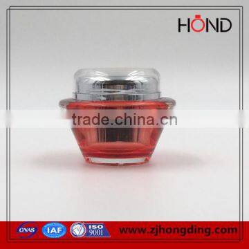 good quality wholesale popular 15g/30g/50g flying saucer acrylic plastic cream jar container