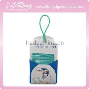 Blue Rain Theme Ppaper Package with Cyan Blue Hair Pins