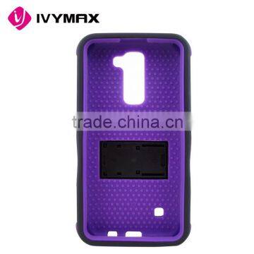 Phone Case Manufacture for LG K7/tribute 5/ls675 Hybrid Armor Combo Case With Stents photo-4