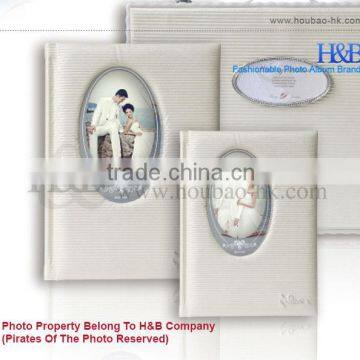 H&B Fancy Leather White Cover Online Wedding Photo Album photo-2