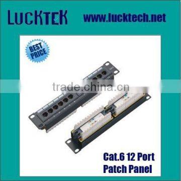 19'' 1U Cat.6 12 Port Voice Network Patch Panel