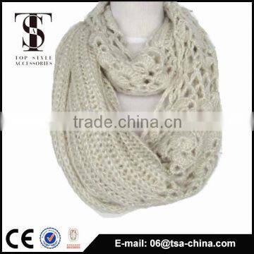 New fashion accessories desiign winter warm hand crocheted shawl