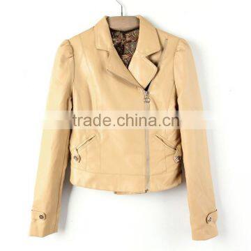 Banana Prince new style PU leather jacket for women