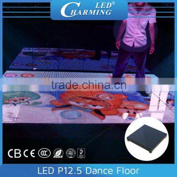 Waterproof sensitive rent led dance floor for wedding decoration