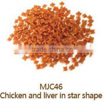 cat treats pet snack chicken and liver in star shape cat training treat