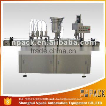 automatic Solvent liquid filling and capping machine monoblock