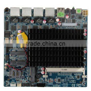 4 Lan Fanless Intel Atom D525 Network Security Firewall Motherboard photo-2
