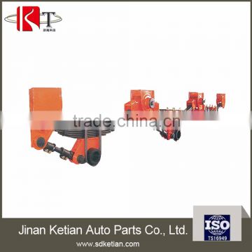 semi trailer lightweight pressed suspension with 3 axles