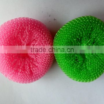 Household Cleaning plastic scourer plastic mesh scourer 6g