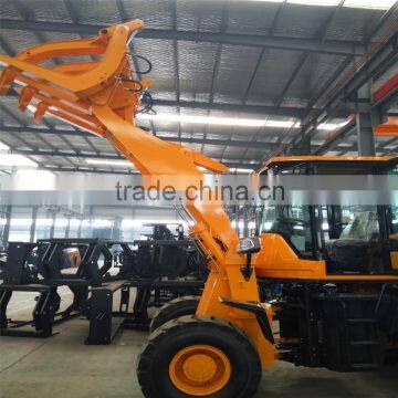 Chinese Cheap Price Full Hydraualic Wood Grapple Wheel Loader photo-2