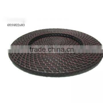 Fruit Rattan Tray Charge Plate