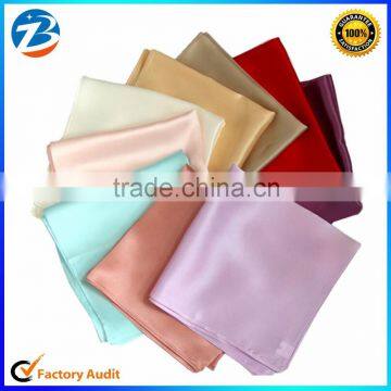 100% Pure Silk Soft Pocket Square Handmade Handkerchief Custom Design Logo
