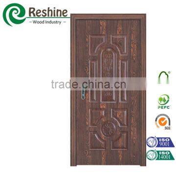 Elegant interior melamine faced door skin hdf wooden