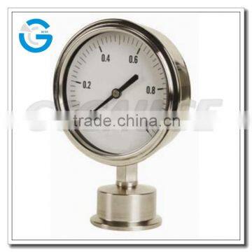 High quality all stainless steel sanitary pressure gauge