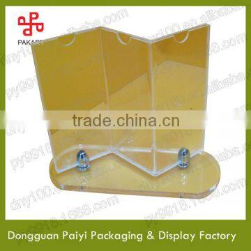 customized menu racks/ acrylic menu display stand