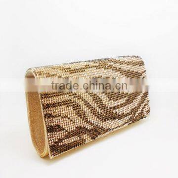 New Arrival Bling Floral Printed Sequin Clutch Bag